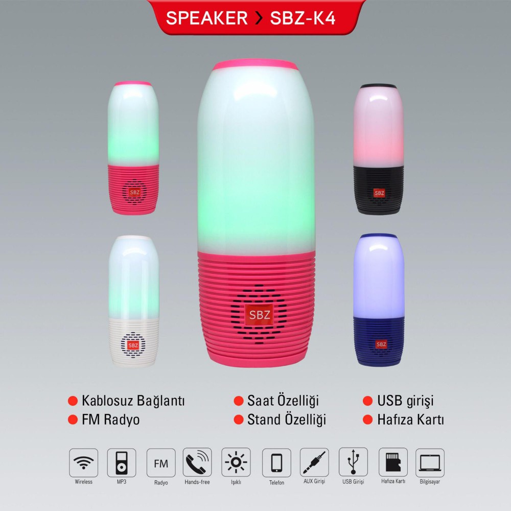 SUBZERO SBZ-K4 WİRELESS SPEAKER